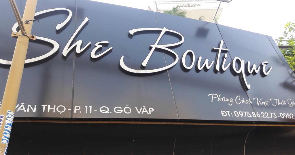 Bảng Hiệu Shop Thời Trang Đẹp