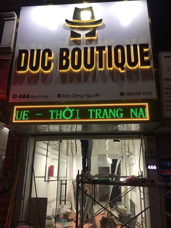 Thi Công Bảng Hiệu Shop Thời Trang Đẹp
