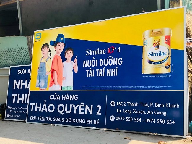 Bảng Hiệu Cửa Hàng Sữa Đẹp