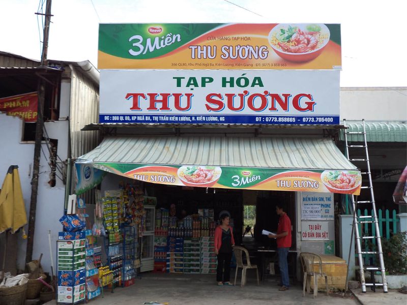 Thi Công Biển Quảng Cáo Tạp Hóa Đẹp