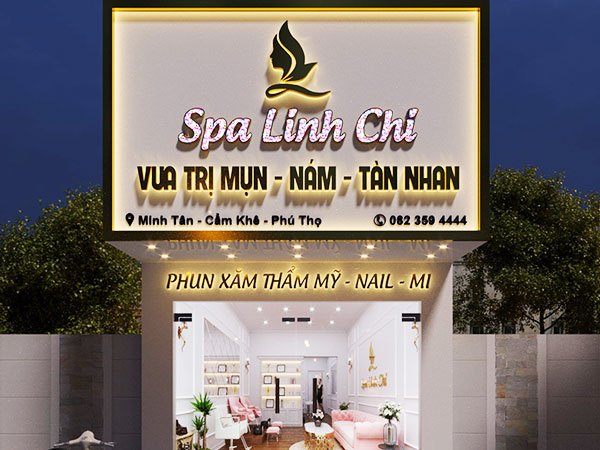 Thiết Kế Biển Hiệu Spa Đẹp