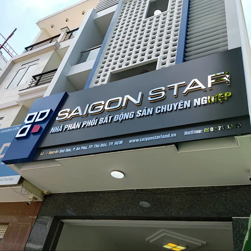 Thiết Kế Chữ Inox Hắt Sáng Chân Đẹp
