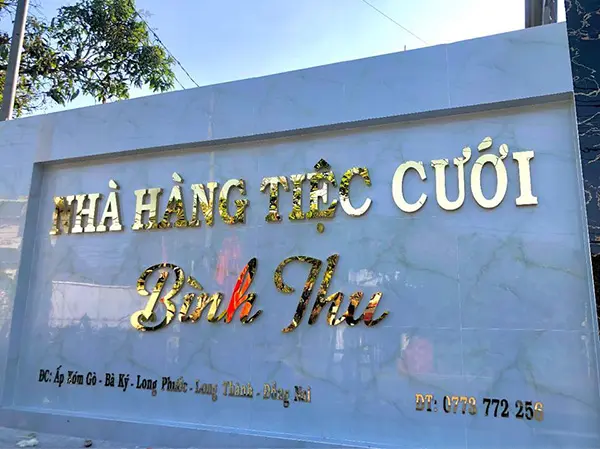 Thi Công Bảng Hiệu Nhà Hàng Đẹp