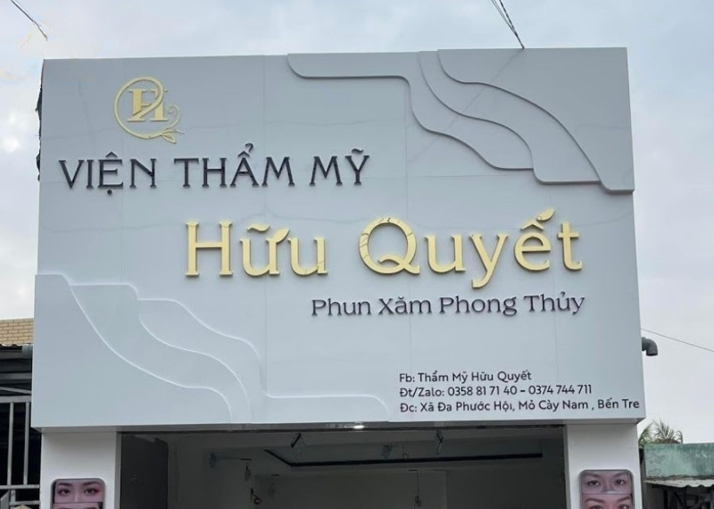 Thi Công Biển Hiệu Phun Xăm Thẩm Mỹ Đẹp