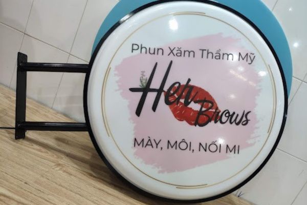 Thiết Kế Biển Hiệu Phun Xăm Thẩm Mỹ Đẹp