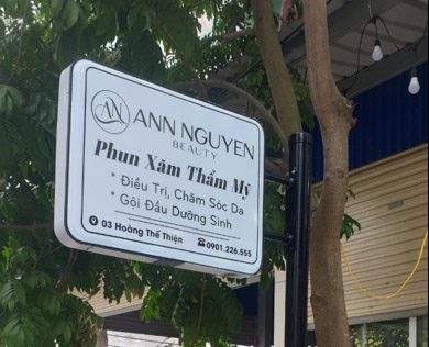 Thiết Kế Biển Hiệu Phun Xăm Thẩm Mỹ Đẹp