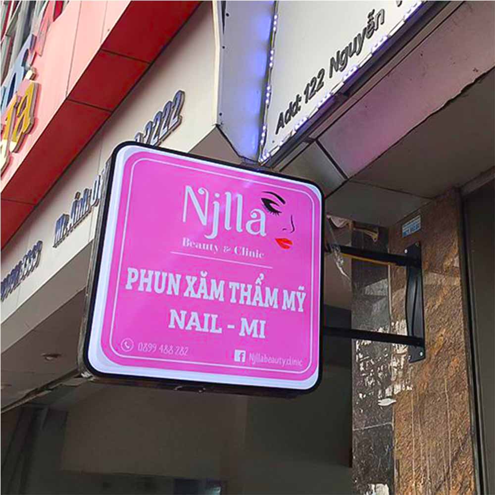 Mẫu Biển Hiệu Phun Xăm Thẩm Mỹ Đẹp