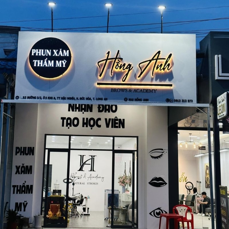 Mẫu Biển Hiệu Phun Xăm Thẩm Mỹ Đẹp