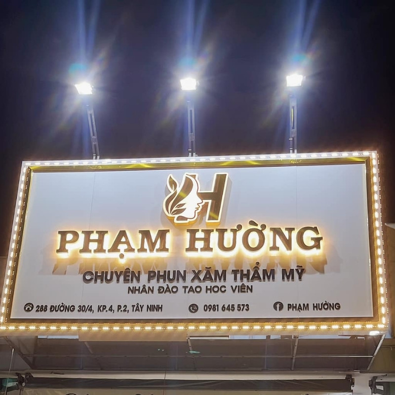 Mẫu Biển Hiệu Phun Xăm Thẩm Mỹ Đẹp