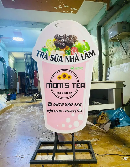 Thiết Kế Bảng Hiệu Hộp Đèn Trà Sữa Đẹp