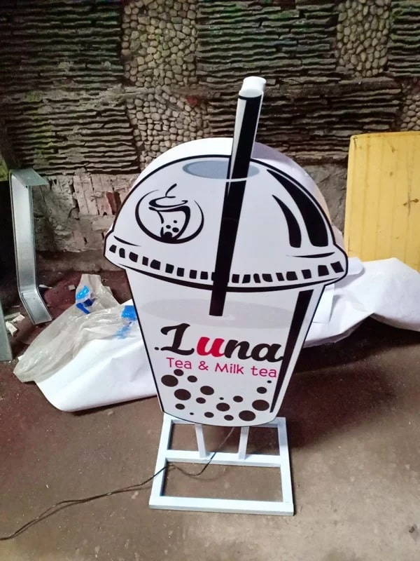 Mẫu Bảng Hiệu Hộp Đèn Trà Sữa Đẹp