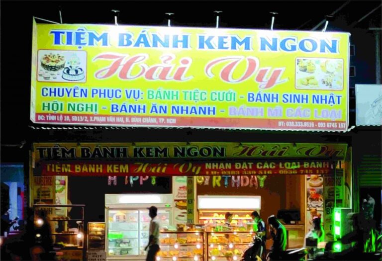 Thiết Kế Biển Hiệu Tiệm Bánh Đẹp