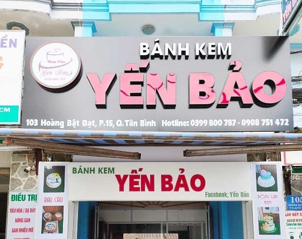 Mẫu Biển Hiệu Tiệm Bánh Đẹp