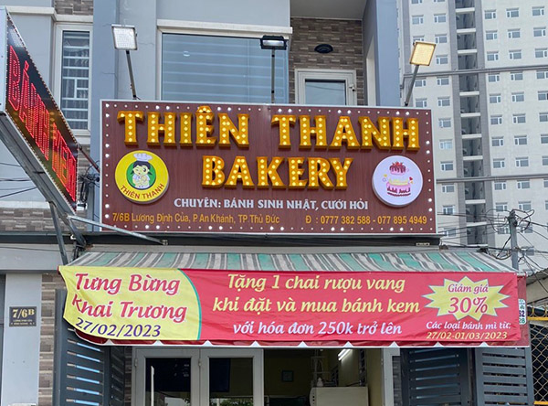 Mẫu Biển Hiệu Tiệm Bánh Đẹp Năm 2026