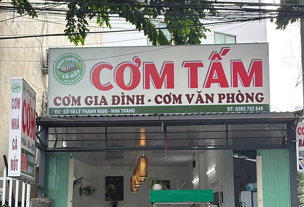 Mẫu Bảng Hiệu Cơm Tấm Đẹp