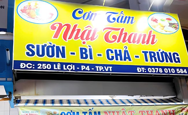 Mẫu Bảng Hiệu Cơm Tấm Đẹp