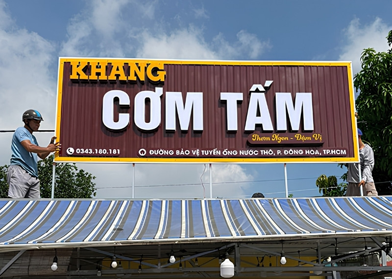 Mẫu Bảng Hiệu Cơm Tấm Đẹp
