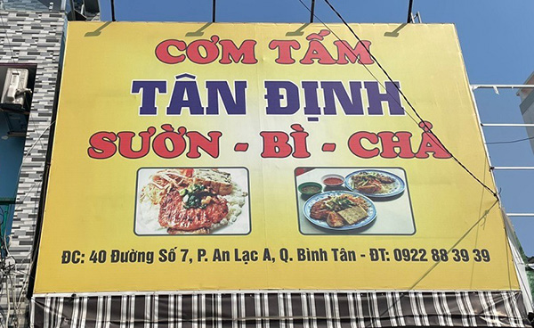 Mẫu Bảng Hiệu Cơm Tấm Đẹp Năm 2026