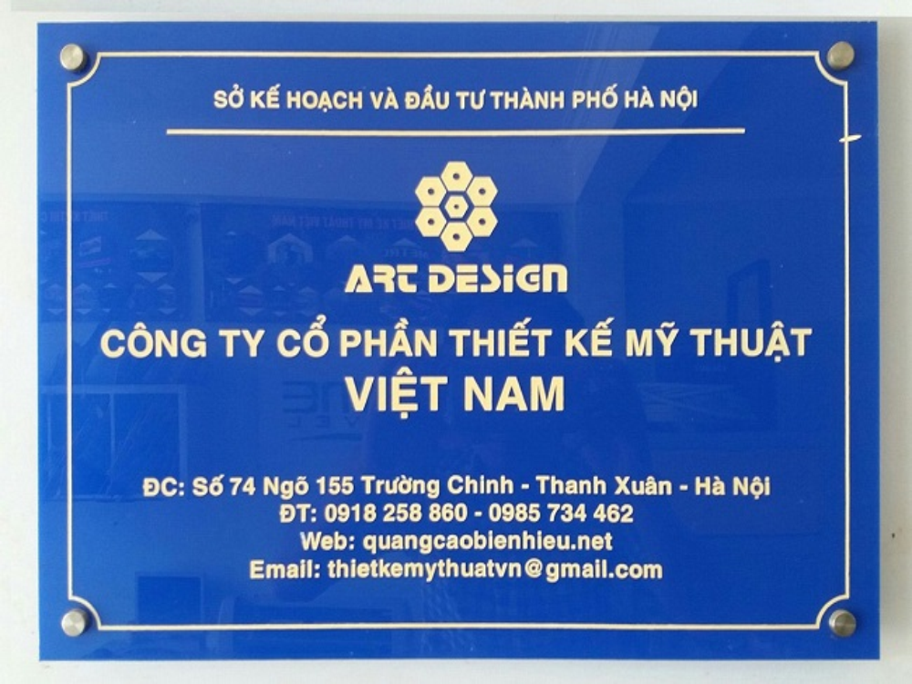 Thiết Kế Bảng Mica Công Ty Đẹp