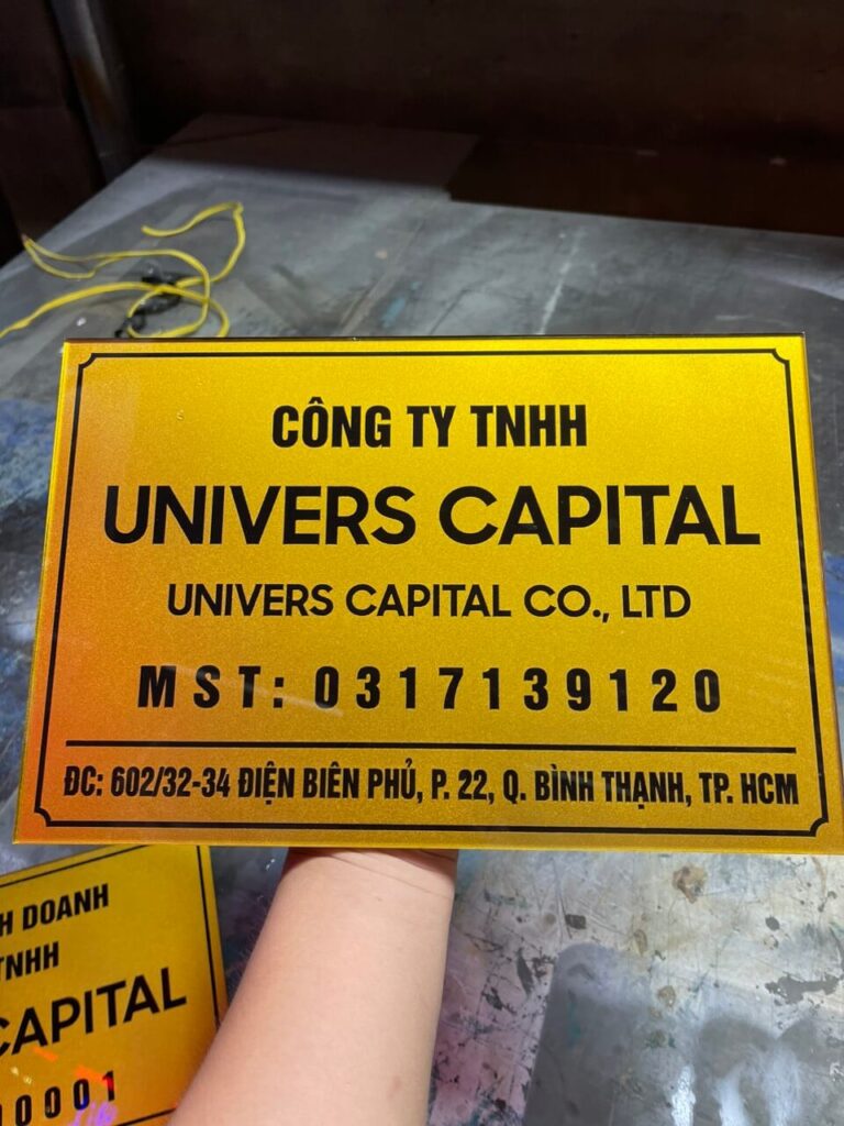 Mẫu Bảng Mica Công Ty Đẹp