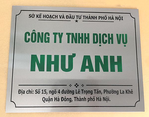 Mẫu Bảng Mica Công Ty Đẹp