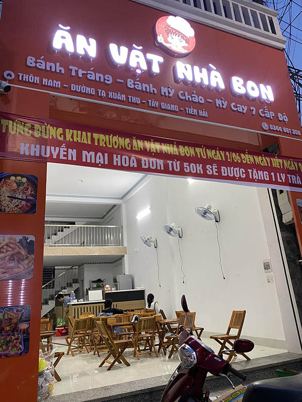 Thiết Kế Bảng Hiệu Đồ Ăn Vặt Đẹp