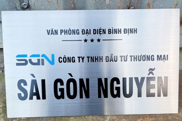Mẫu Bảng Hiệu Inox Đẹp