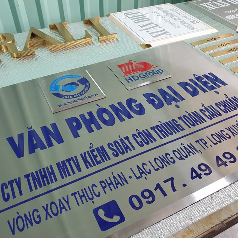 Mẫu Bảng Hiệu Inox Đẹp Năm 2026