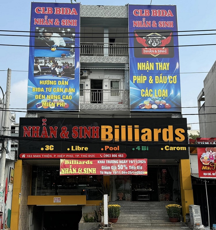 Mẫu Biển Hiệu Quảng Cáo Bida Đẹp