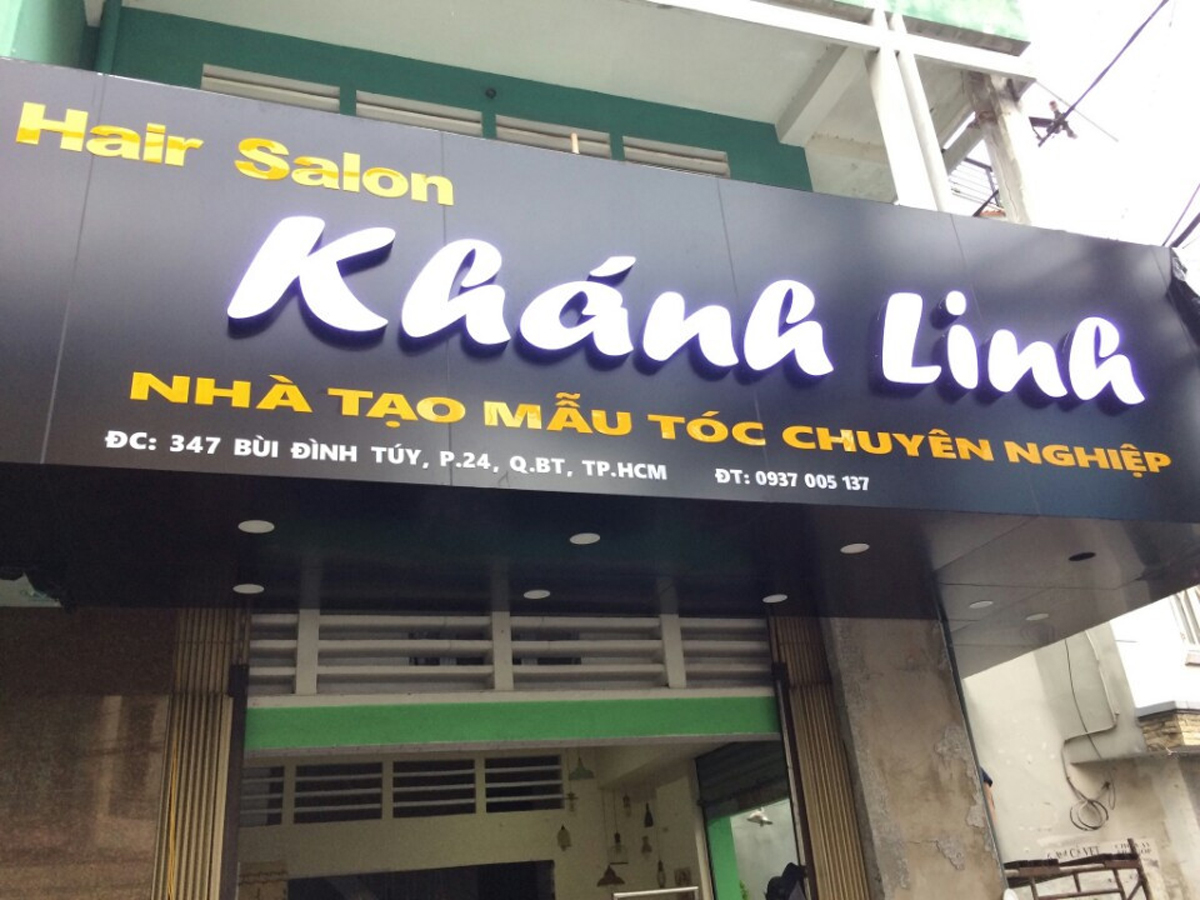 Thi Công Biển Hiệu Salon Tóc Đẹp
