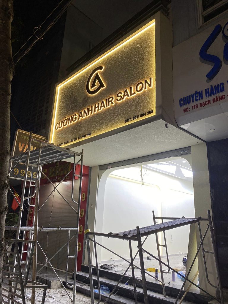 Thi Công Biển Hiệu Salon Tóc Đẹp