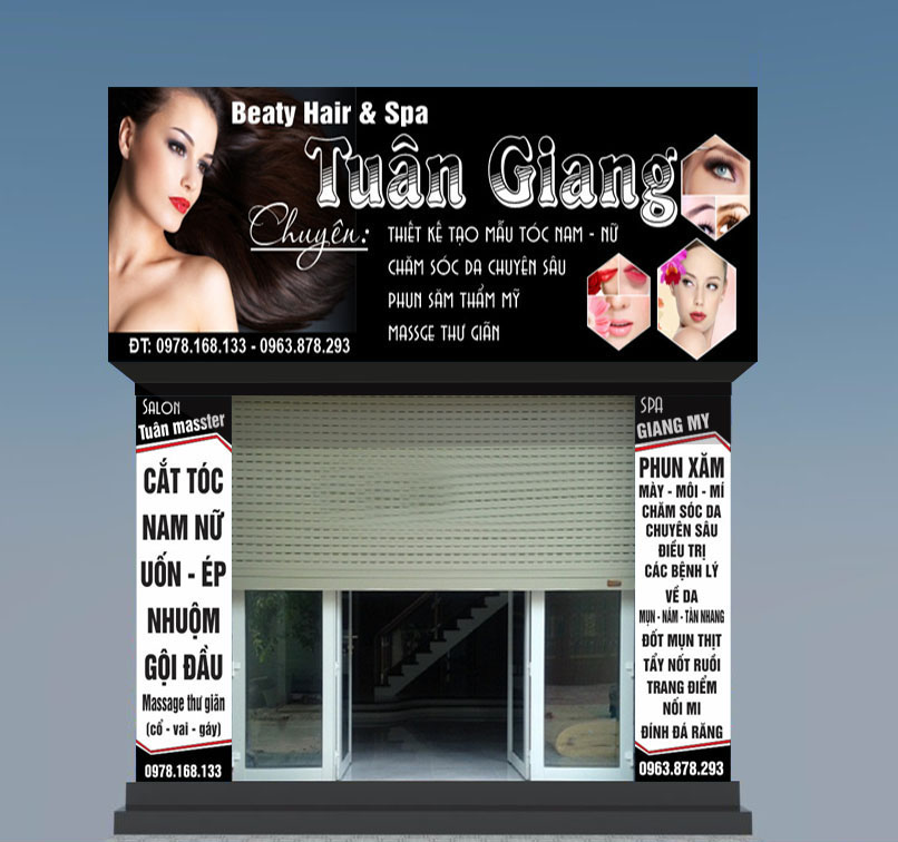 Thiết Kế Biển Hiệu Salon Tóc Đẹp