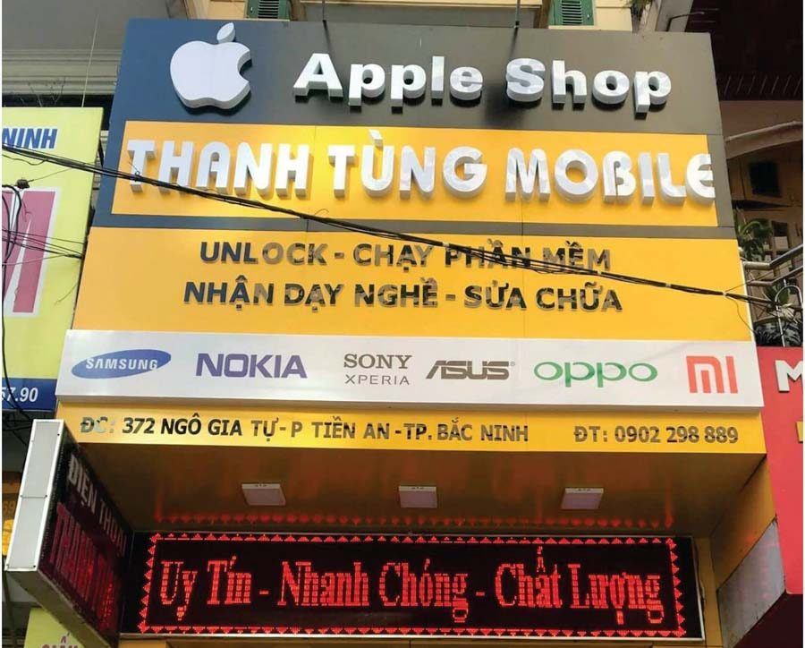 Thiết Kế Biển Hiệu Điện Thoại Đẹp