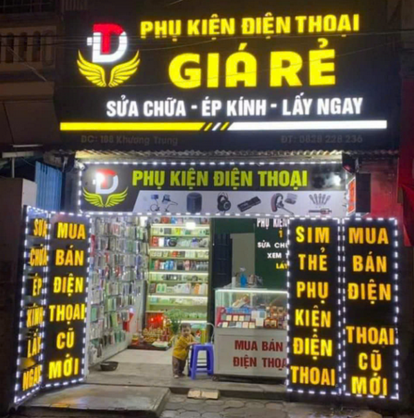 Thiết Kế Biển Hiệu Điện Thoại Đẹp