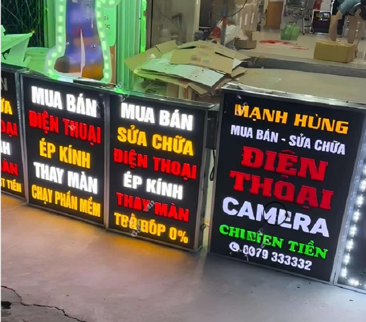 Mẫu Biển Hiệu Điện Thoại Đẹp Năm 2026