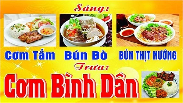 Thiết Kế Bảng Hiệu Quán Cơm Đẹp