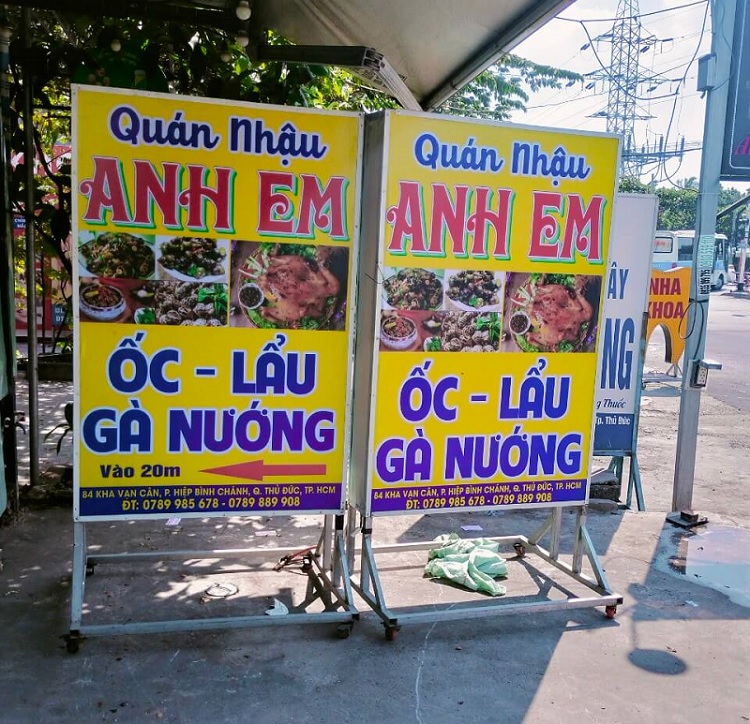 Mẫu Biển Quảng Cáo Quán Nhậu Đẹp Năm 2026