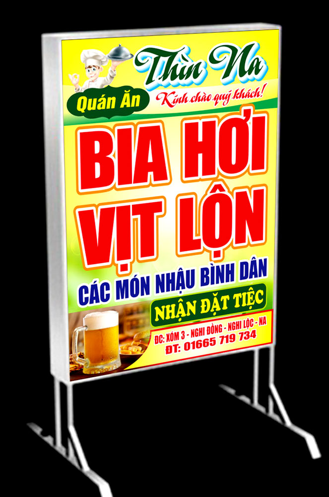 Mẫu Biển Quảng Cáo Quán Nhậu Đẹp Năm 2026