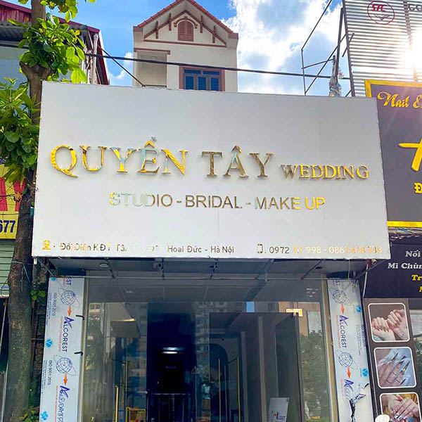 Thiết Kế Bảng Hiệu Áo Cưới Đẹp