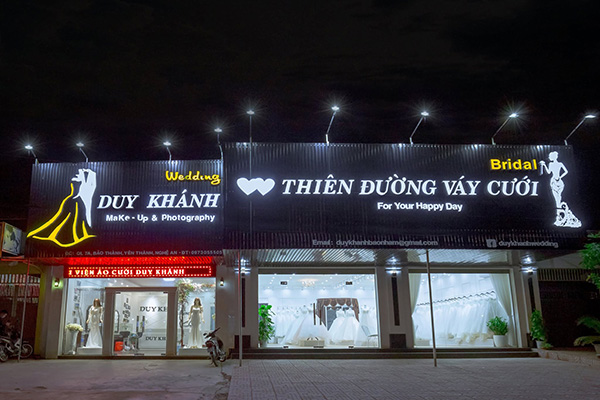 Thiết Kế Bảng Hiệu Áo Cưới Đẹp