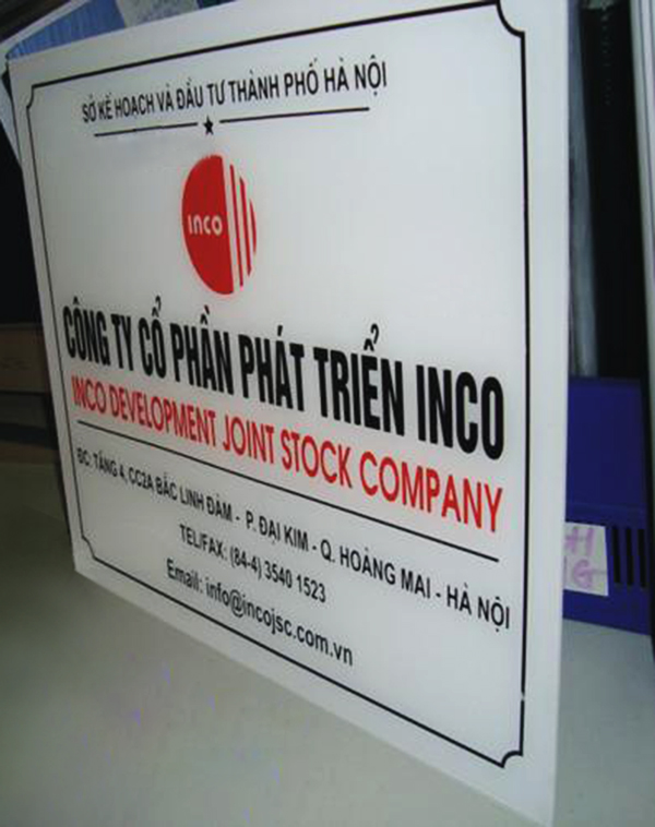 Biển Hiệu Công Ty Mica Đẹp