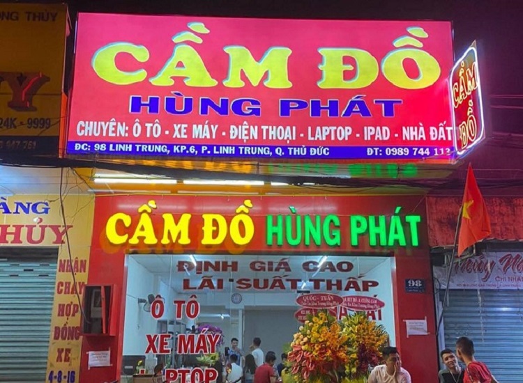 Thi Công Bảng Hiệu Cầm Đồ Đẹp