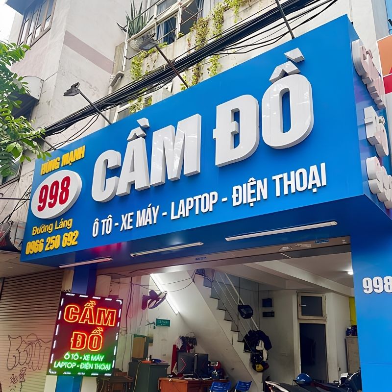 Mẫu Bảng Hiệu Cầm Đồ Đẹp