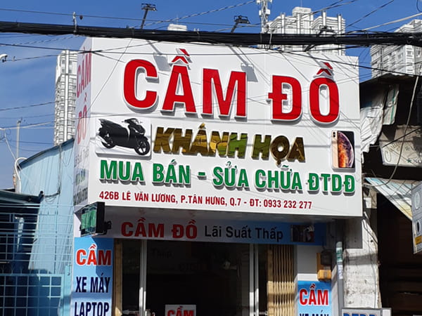 Mẫu Bảng Hiệu Cầm Đồ Đẹp