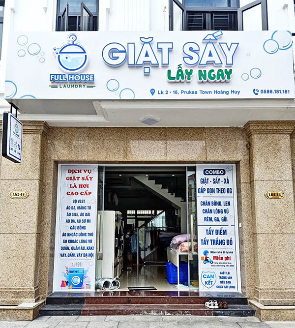 Mẫu Bảng Hiệu Giặt Sấy Đẹp
