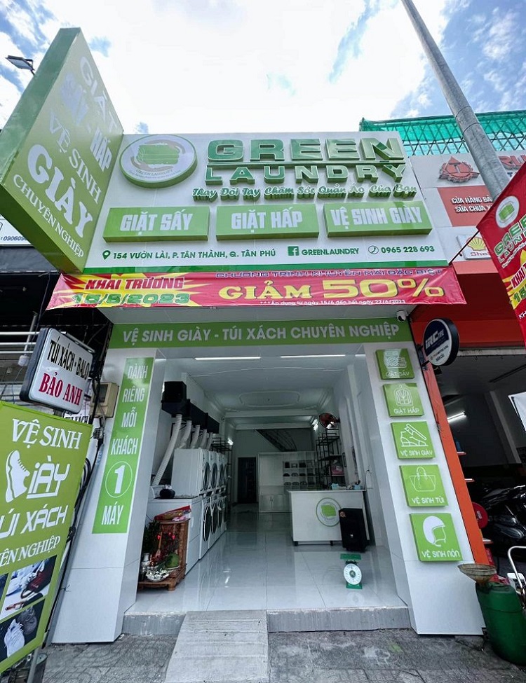 Mẫu Bảng Hiệu Giặt Sấy Đẹp