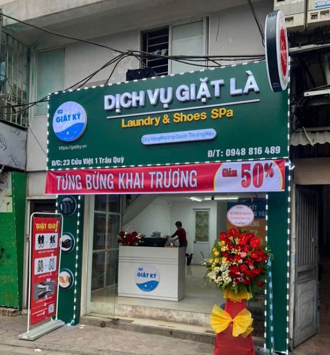 Mẫu Bảng Hiệu Giặt Sấy Đẹp Năm 2026