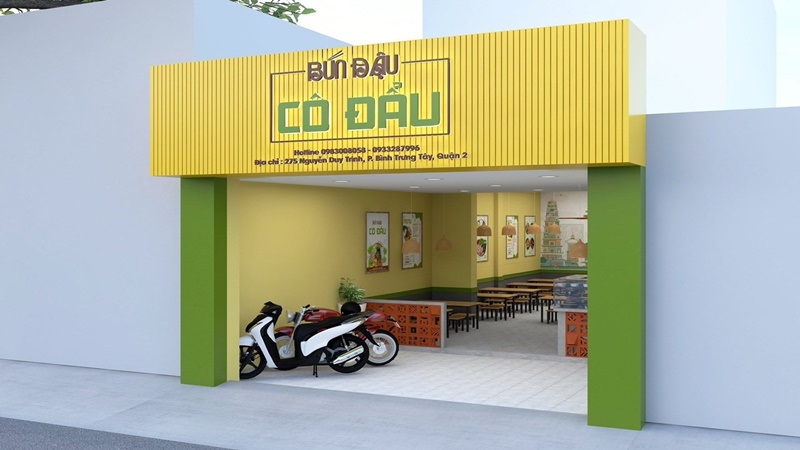 Mẫu Bảng Hiệu Bún Đậu Mắm Tôm Đẹp