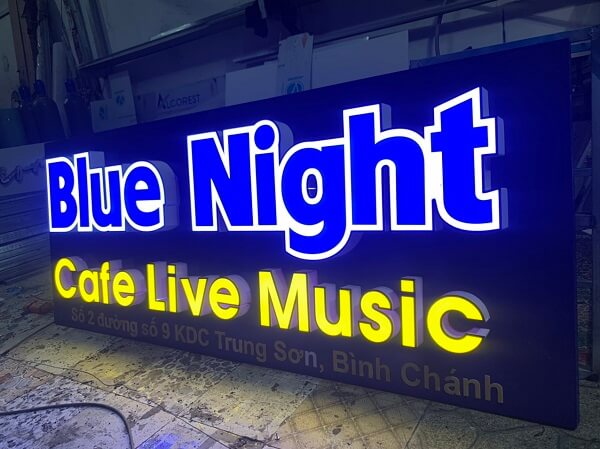 Mẫu Biển Đèn LED Chữ Nổi Đẹp