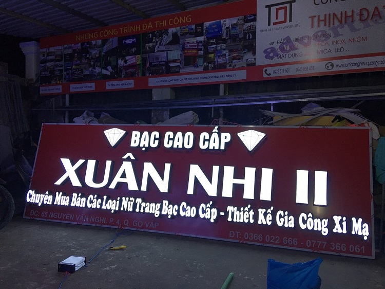 Mẫu Bảng Hiệu Mica Chữ Nổi Đẹp Năm 2026